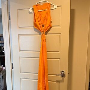 Zara Orange Maxi Dress